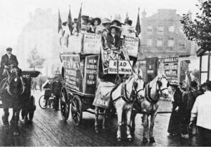 The Drama of the Suffrage Movement, part of Wonder Women 2018. Image courtesy of the People's History Museum