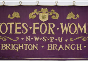 Annual Banner Changeover 2018, courtesy of the People's History Museum