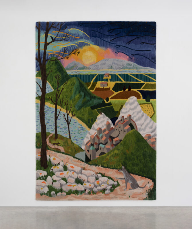 Isabel Nolan, The wolf who made a city tremble c.1216 (After Sassetta), 2023. Image courtesy the artist and Kerlin Gallery. Photography Lee Welch