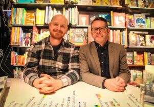 Artist Dan Berry and writer David Gaffney.