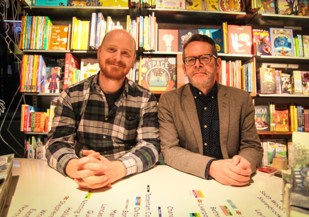 Artist Dan Berry and writer David Gaffney.