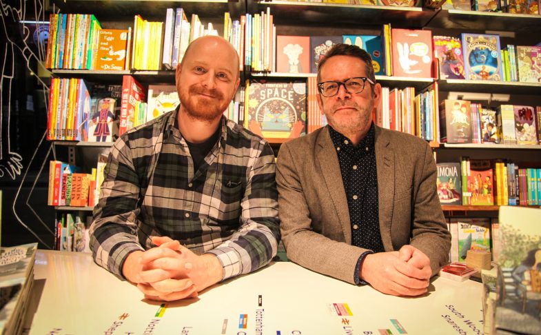 Artist Dan Berry and writer David Gaffney.