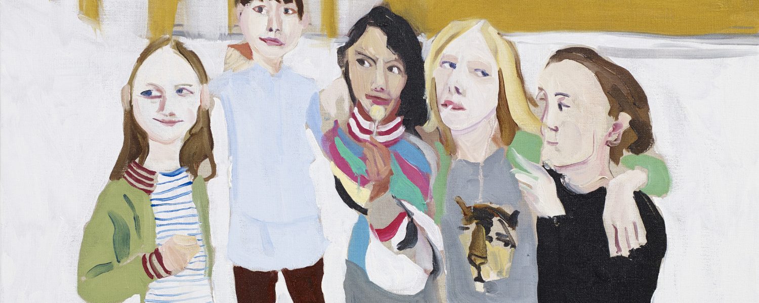 Poppy, Esme, Oleanna, Gracie and Kate, 2014. Personal Feeling is the main thing - Chantal Joffe at The Lowry, Salford