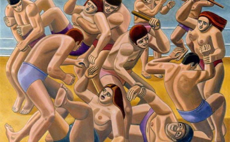 William Roberts RA, Combat, 1966. Image courtesy of Art UK