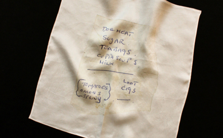 Found Note Silk Hanky – Jack Brown at PAPER Gallery, Manchester