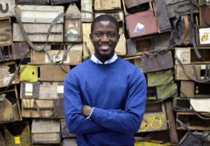 Ibrahim Mahama Photo © White Cube George Darrell. Courtesy of Manchester International Festival