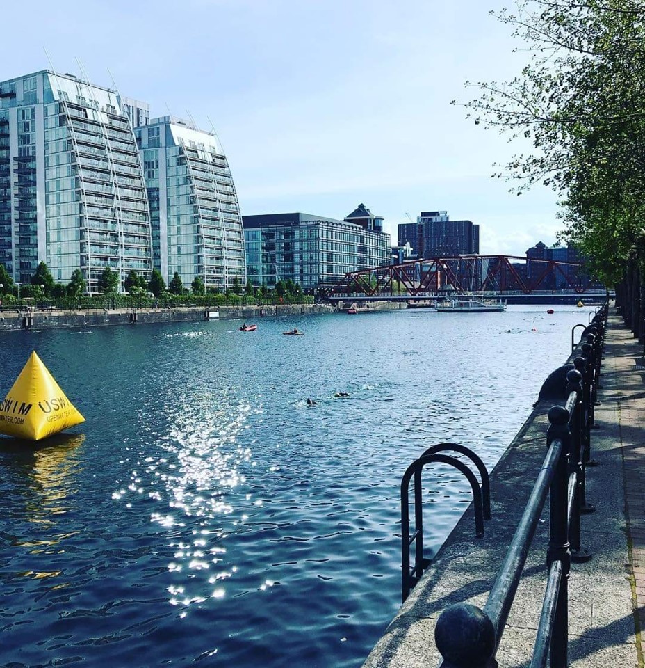 Uswim at Salford Quays, open water swimming Creative Tourist