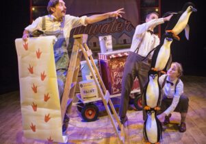 Cast members in Mr Popper's Penguins