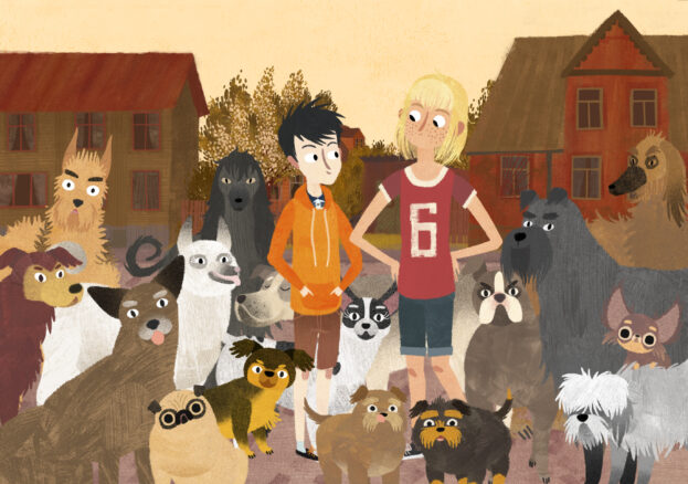 Scene fromJacob, Mimmi and The Talking Dogs as part of Manchester Animation Festival