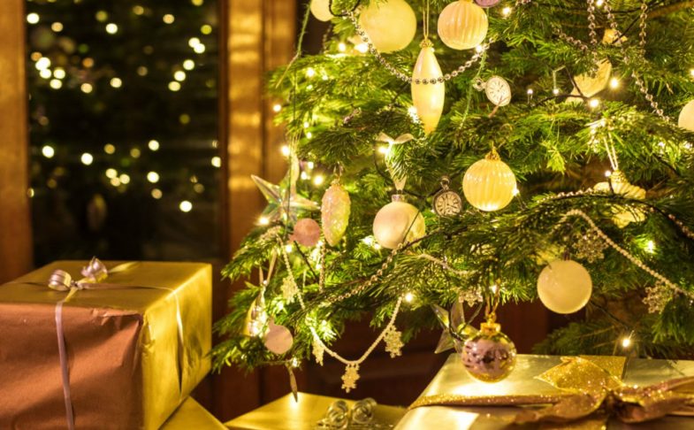Christmas tree - part of the Christmas activities at Nostrell