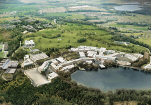 Aerial view of Alderley Park