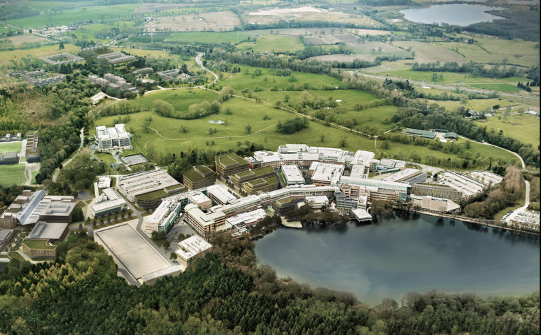 Aerial view of Alderley Park