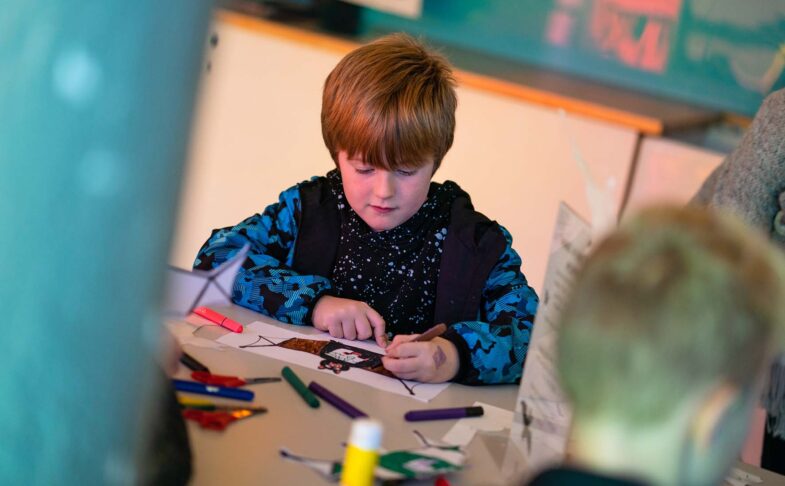 Child attends Creative Writing Workshop with Seven Stories