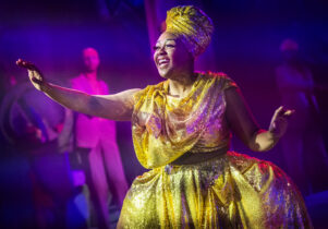 Bree Smith (Glinda) in The Wiz at Hope Mill Theatre. Theatre in Manchester.