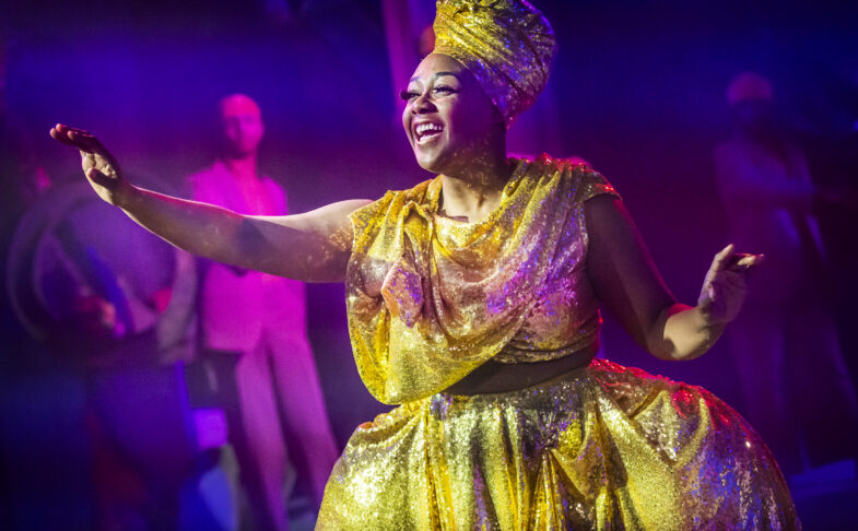 Bree Smith (Glinda) in The Wiz at Hope Mill Theatre. Theatre in Manchester.