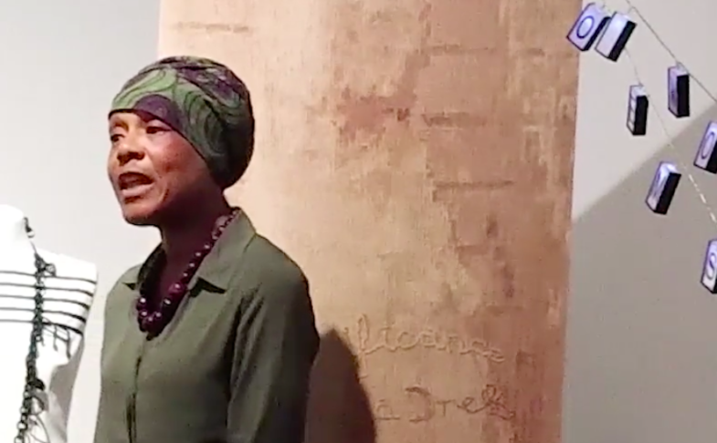 Poet Jenny Mitchell (from film by Arachne Press)