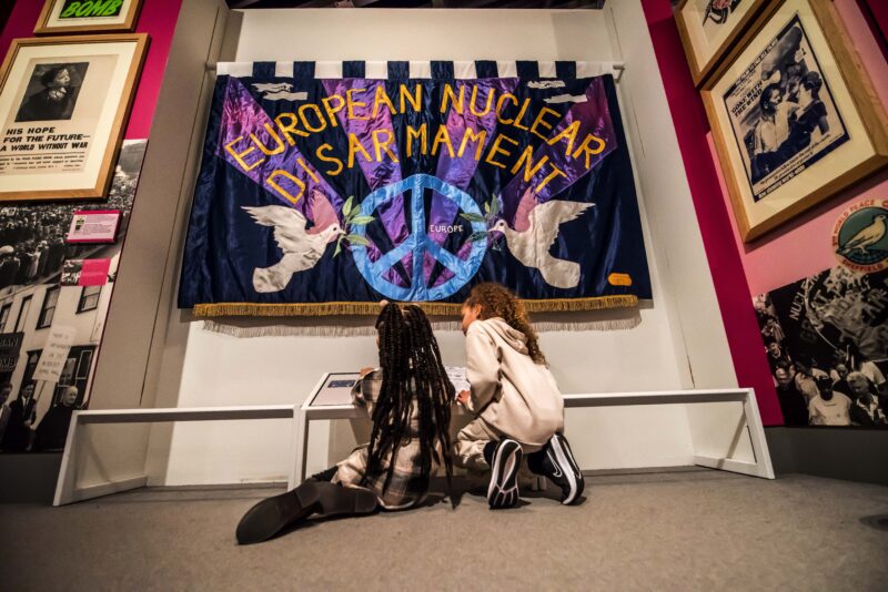 European Nuclear Disarmament Banner at the People's History Museum