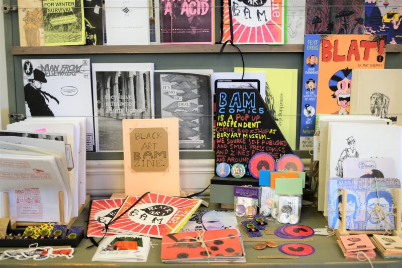 Bam Comic and Zine Shop at the Bury Art Shop 