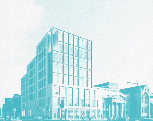 Manchester Poetry Library blue