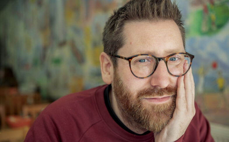 Author Adam Farrer. Photo by Simon Buckley