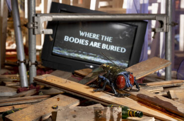 Lindsey Mendick, Where The Bodies Are Buried, installation view at YSP, 2023. Courtesy the artist. Photo © Jonty Wilde, courtesy YSP