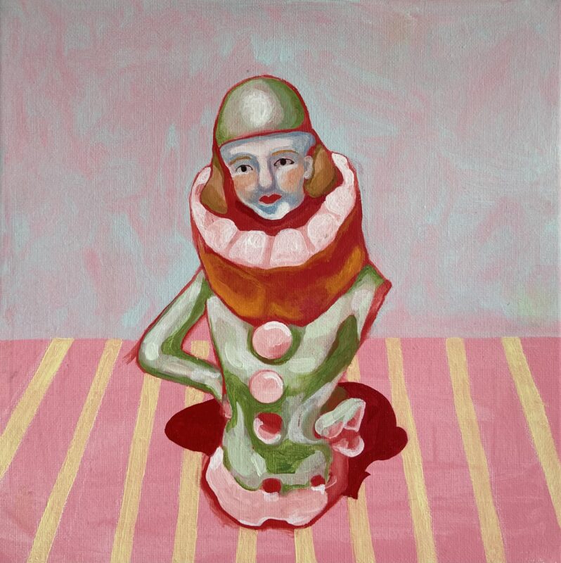 Mrs. clown, 20x20cm, Louise West