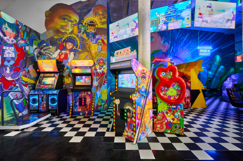 LuYang, LuYang Arcade Liverpool (2023). Installation view at FACT Liverpool. Photography by Rob Battersby