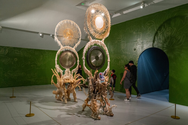 Guadalupe Maravilla, ‘Disease Thrower #8’ and ‘Disease Thrower #9’. Installation view at Tate Liverpool. Courtesy of Liverpool Biennial. Photography by Mark McNulty (2)