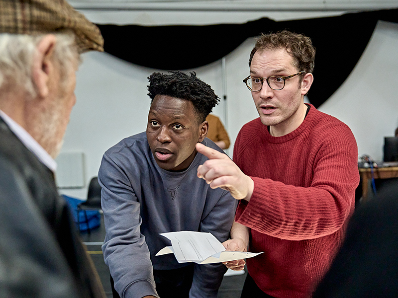 Player Kings. Toheeb Jimoh (Hal) & Robert Icke (Director). Credit - Manuel Harlan.