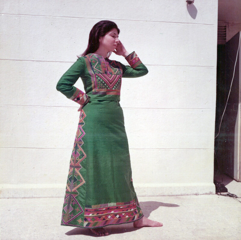 Polaroid, 1973, from the archive of Inaash Al - Mukhayim. Courtesy of INAASH.