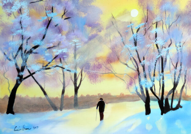  Gordon Bruce‘s Winter Light painting