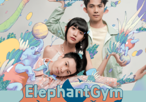 Picture of the three band members of Elephant Gym