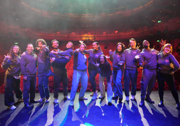 The cast of 42 Balloons at The Lowry