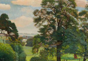 Gilbert Spencer painting of a natural landscape