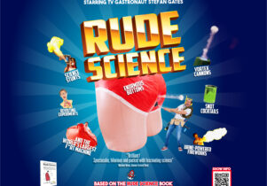 Rude Science at The Lowry Science based imagery with funny themes