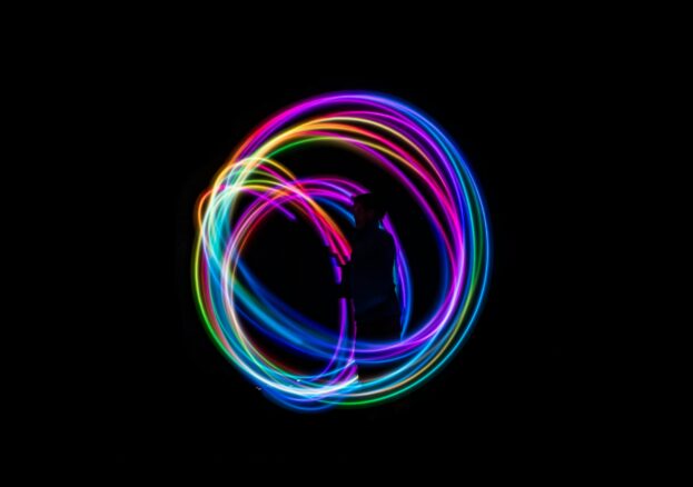 light painting circle