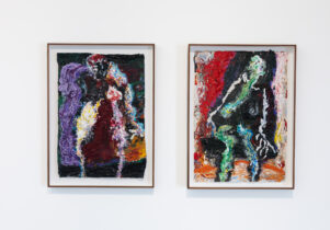 Installation image of Sylvia Snowden: Painting Humanity, March 2024