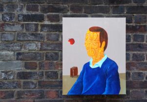 A painting from the exhibition The (#) Memories