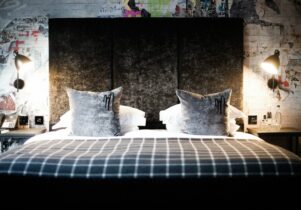 A club bedroom at Malmaison Leeds
