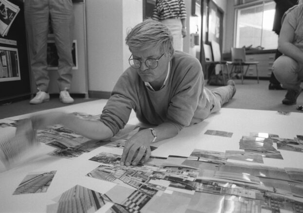 David Hockney creating a joiner of the National Science and Media Museum , Bradford 19 or 20 July 1985.