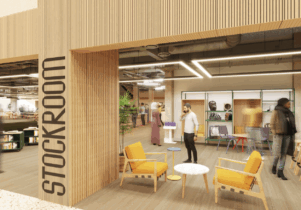 A projected image of the Stockroom.