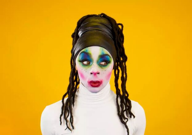 Factory Pride: Family at Aviva Studios - Image of a girl with her hair up and colourful face paint on her face