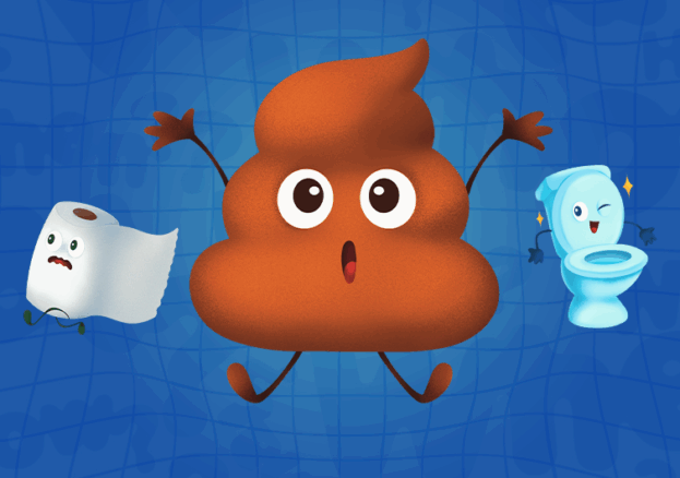 Poo lovers - get ready for the best kind of summer celebration (the stinky and scientific) at Thackray Museum of Medicine during the six week holidays. Embrace your inner scientist and your inner five-year-old with Poo, Glorious Poo, a disgusting deep-dive into the world of digestion, disease and dung, three of the most fascinating things ever! animated poo joined by a toilet roll and a toilet with faces. Summer Holidays: Poo, Glorious Poo