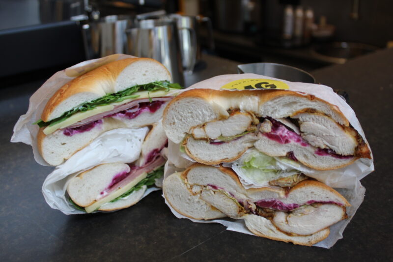 Morning Glory Roast Chicken Bagel