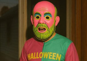 the artist in a mask