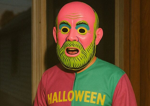 the artist in a mask
