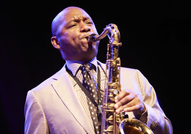 Promotional image of Branford Marsalis playing saxophone