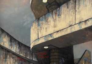 Painting of concrete car park