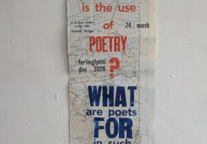 a poster advertising Ferlinghetti Day 2026. The text reads 
