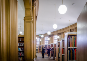The Henry Watson Music Library inside Manchester Central Library